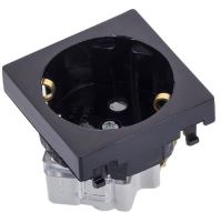 45x45 mm ŞEBEKE PRİZ (45°) (SİYAH) 1