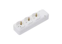 3'LÜ TOPRAKLI PRİZ KLEMENSLİ 1