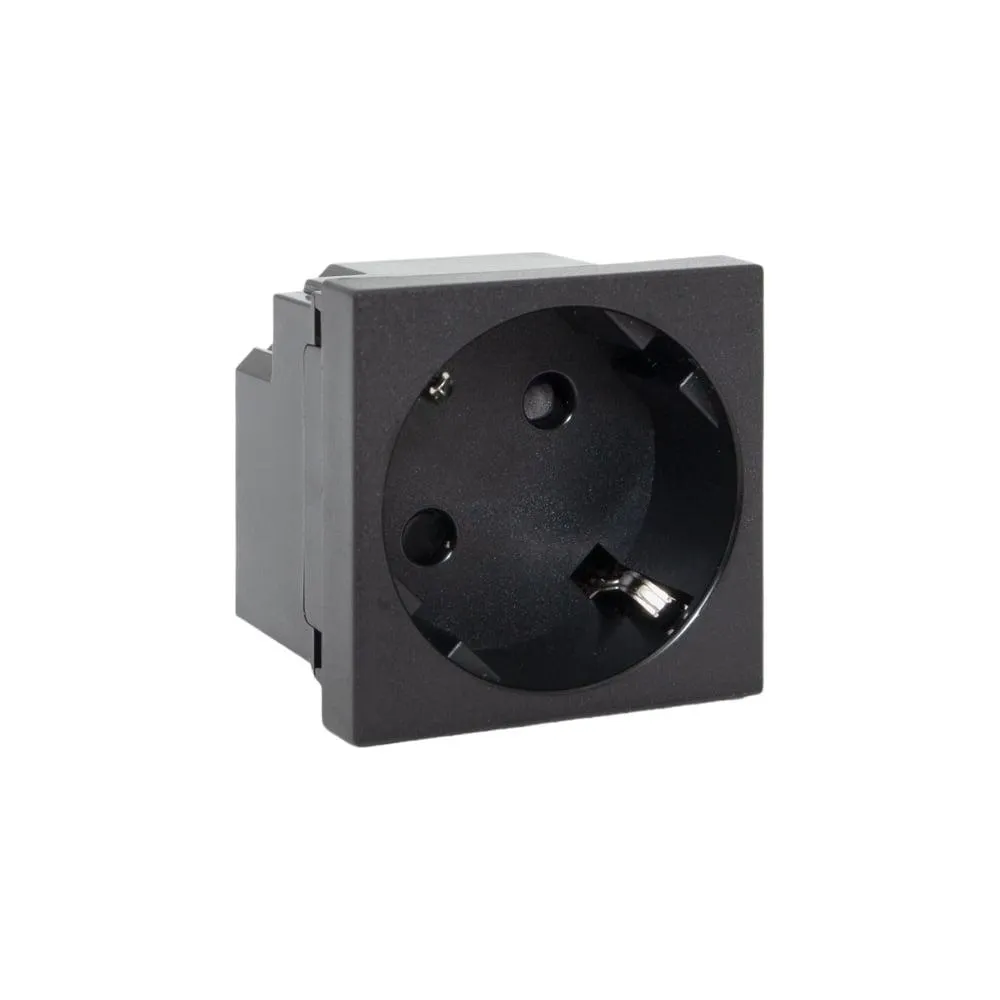 45x45 mm ŞEBEKE PRİZ (SİYAH) 1