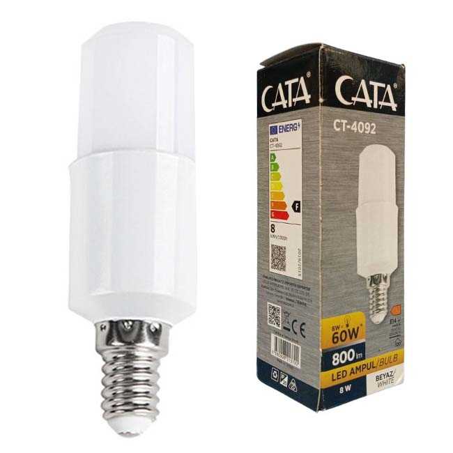 8W LED AMPUL (BEYAZ) ( E-14 ) 1