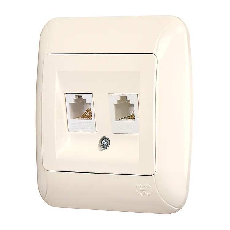 İKİLİ NUMERİS TELEFON PRİZİ (CAT 3 + CAT 3) 1