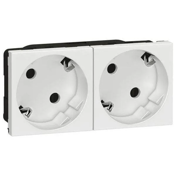 45x45 mm 2'Lİ ŞEBEKE PRİZ (45°) (BEYAZ) 1