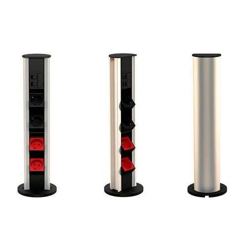 6 MODÜL SİLİNDİR PRİZ KUTUSU (INOX) 1
