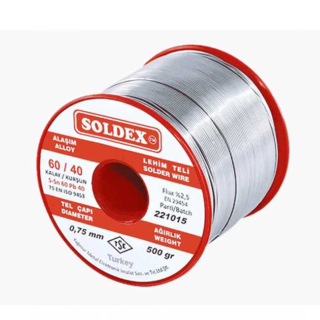 60/40 MAKARA LEHİM 0,75MM 500GR 1