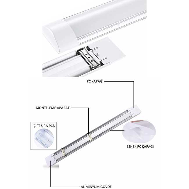 40W LEDLİ ETANJ ARMATÜR (BEYAZ) 1
