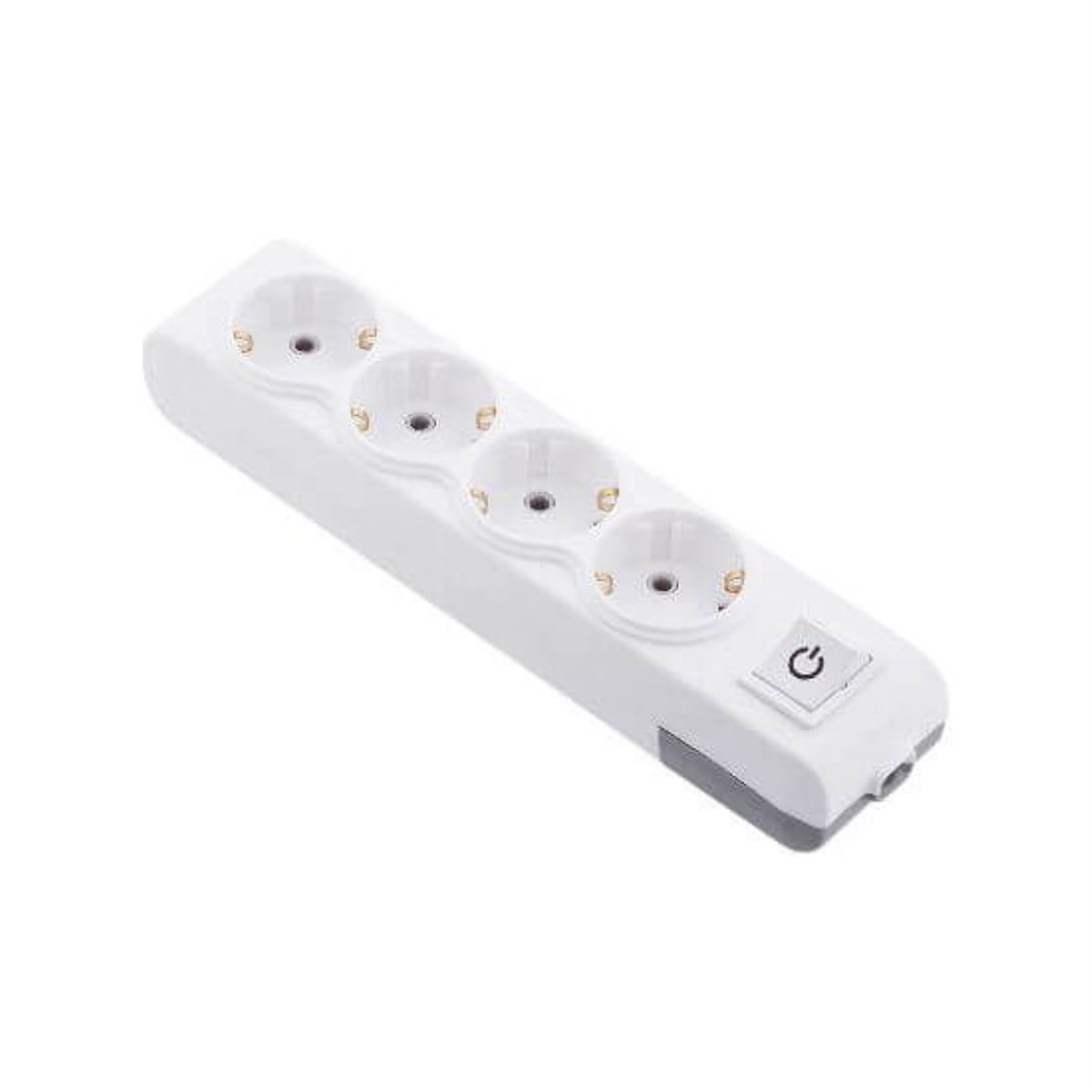 4'LÜ ANAHTARLI GRUP PRİZ KLEMENSLİ ÇOCUK KORUMALI 1