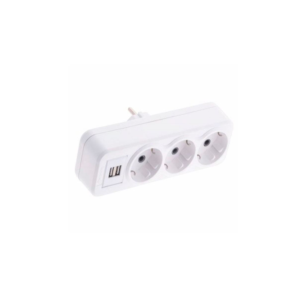 2 USB Lİ 3 LÜ FİŞ PRİZ GOLYAT 1