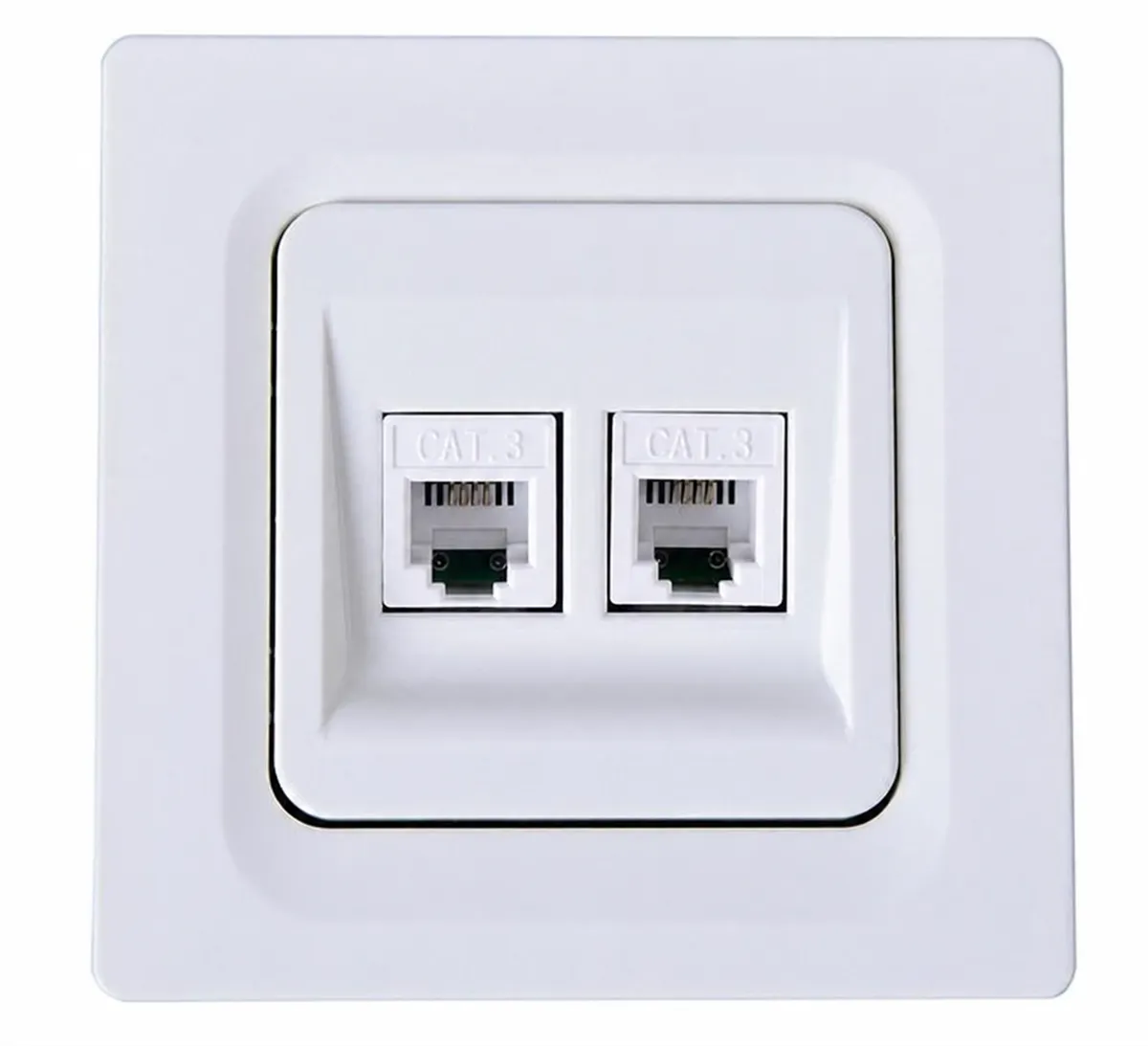 İKİLİ NUMERİS TELEFON PRİZİ (CAT 3 + CAT 3) 1
