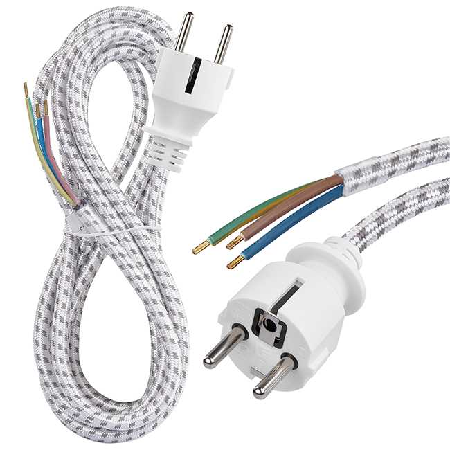 ÜTÜ KORDONU 3*0,75 MM. 1,8MT PVC 1