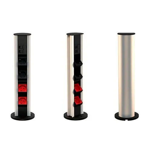 10 MODÜL SİLİNDİR PRİZ KUTUSU (INOX) 1