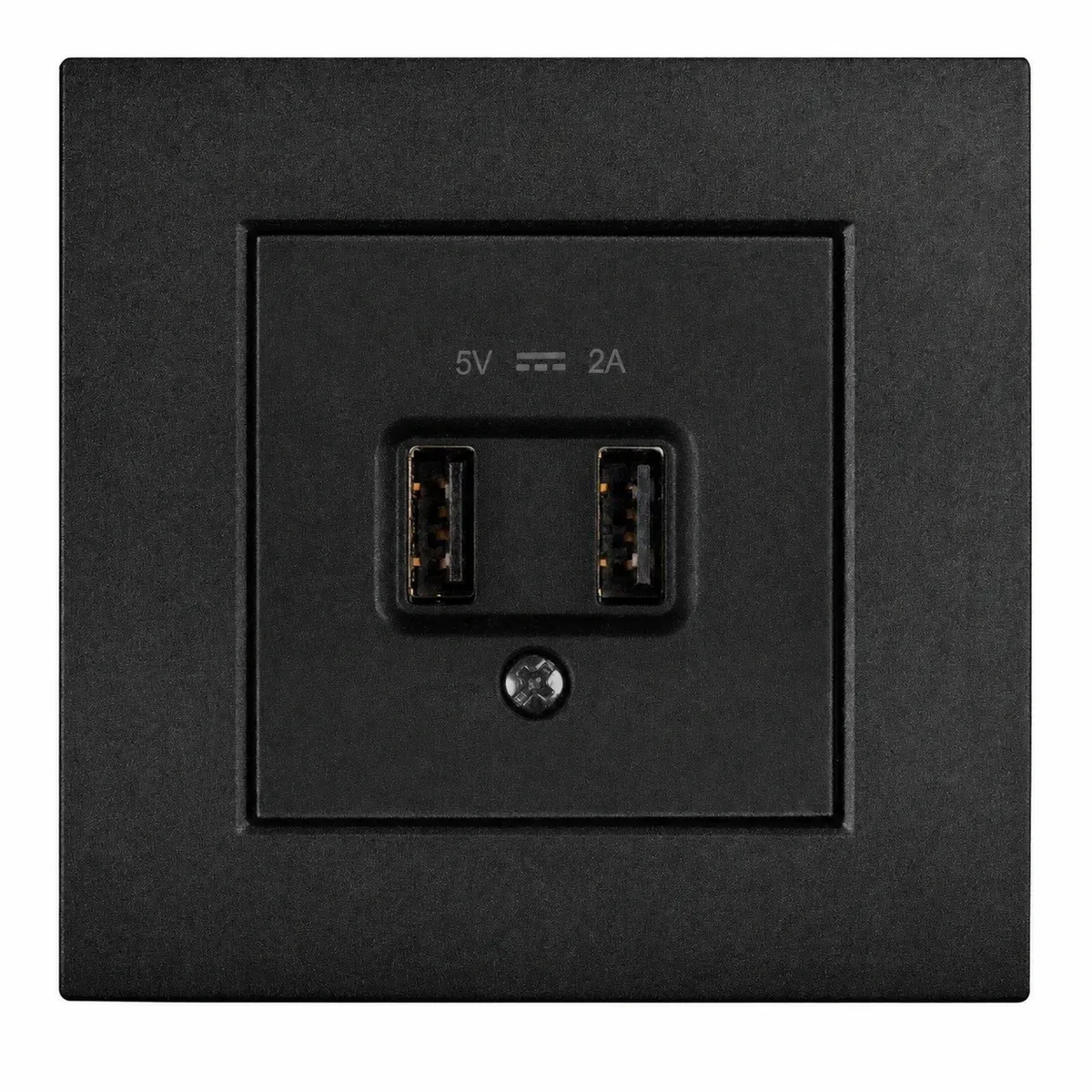 45x22,5 ÇİFTLİ USB ŞARJ ADAPTÖRÜ (SİYAH) 1