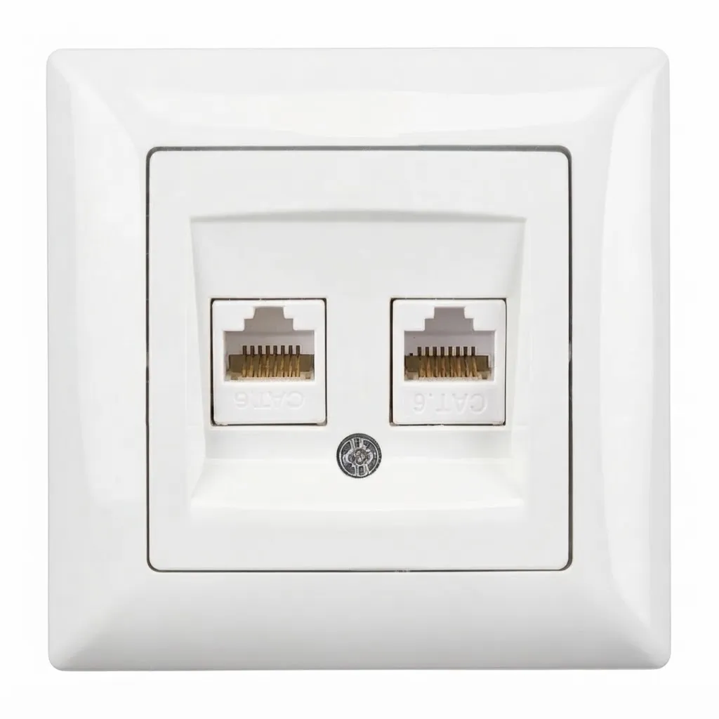 İKİLİ DATA PRİZİ (CAT 6 + CAT 6) 1