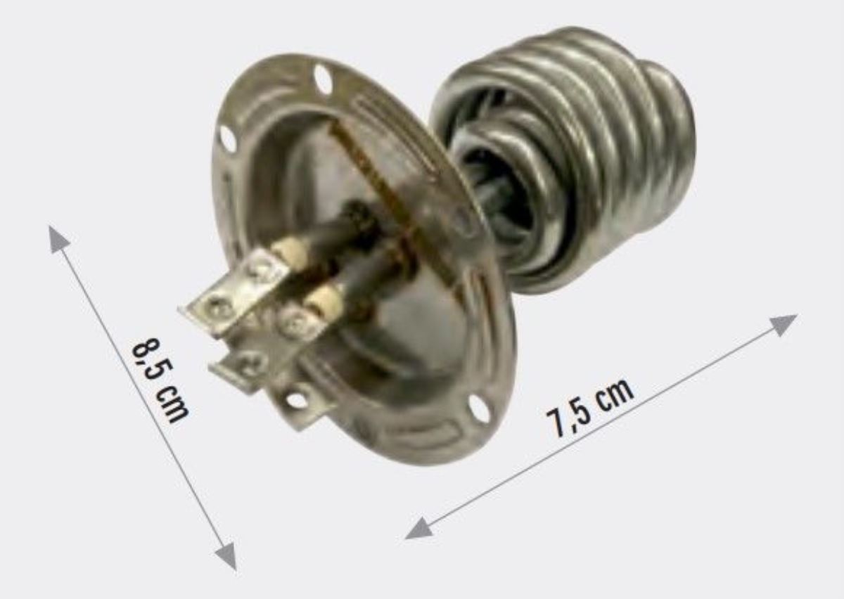 MUTFAK TİPİ ŞOFBEN REZİSTANSI 220V 5500W 6,5 Ø Cr-Ni DELİKLİ 1