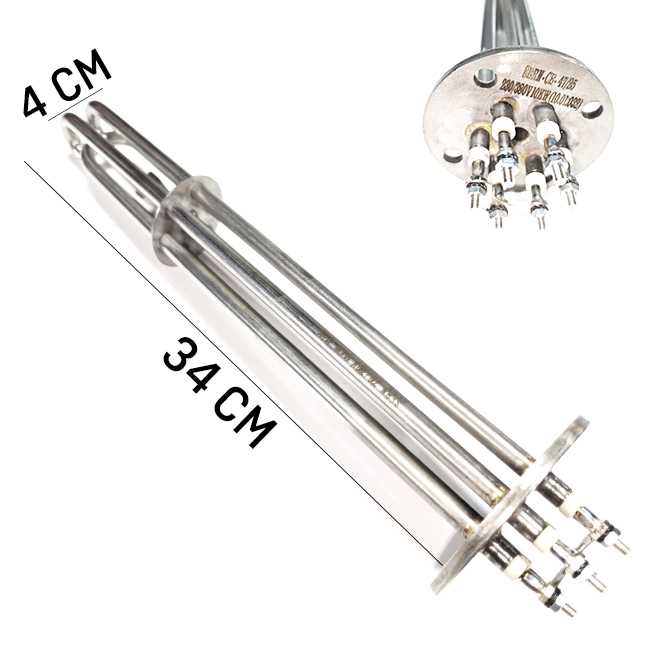 380/230V 3* 1500W L:35cm YUVARLAK FLŞ.REZ. M4 SULU 1