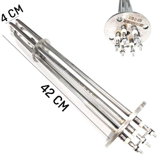 380/230V 3* 1500W L:42cm YUVARLAK FLŞ.REZ. M4 SULU 1