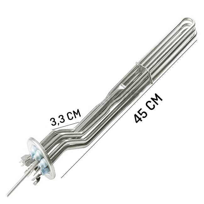 380/220V 3* 1500W L:43cm YUVARLAK FLŞ.REZ. SOKET S 1