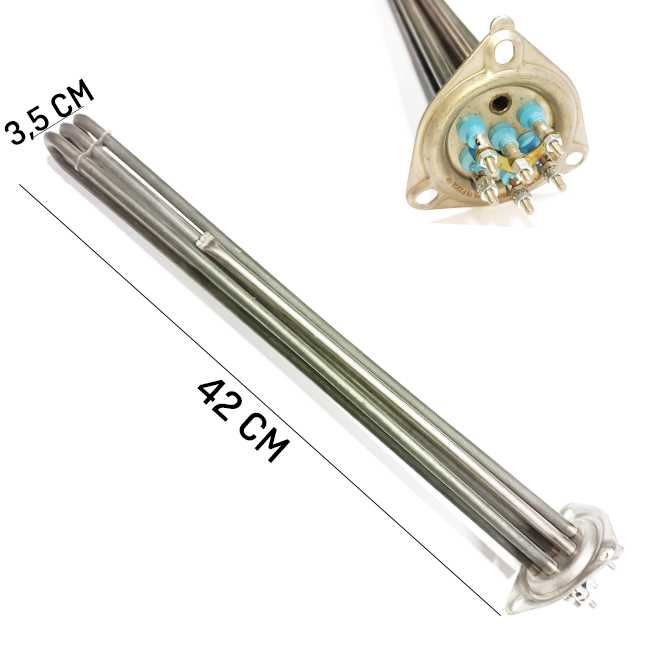 380/230V 3* 3000W L:42cm KÜÇ.ÜÇG.FLŞ.REZ. MİL SULU 1