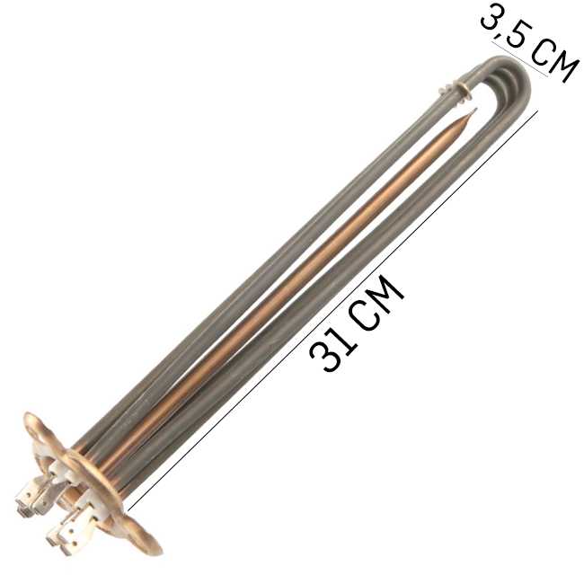230V 3*1500W L:31CM ÖZEL ÜÇG.FLANŞLI SOKET SULU 1