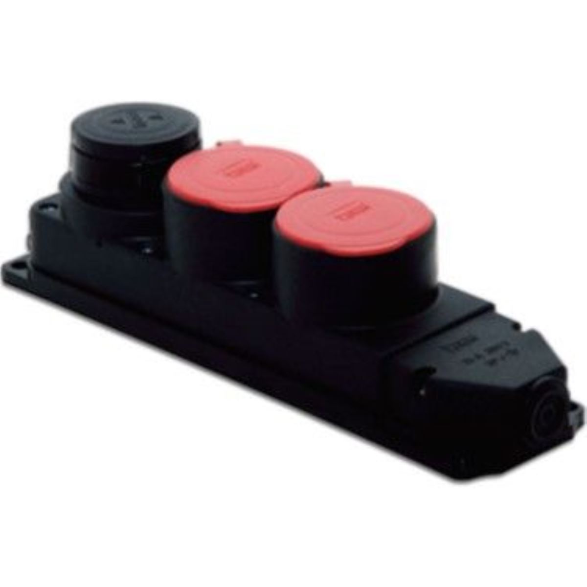 3X25A TRİFAZE 3 LÜ GRUP PRİZ - SİYAH 1