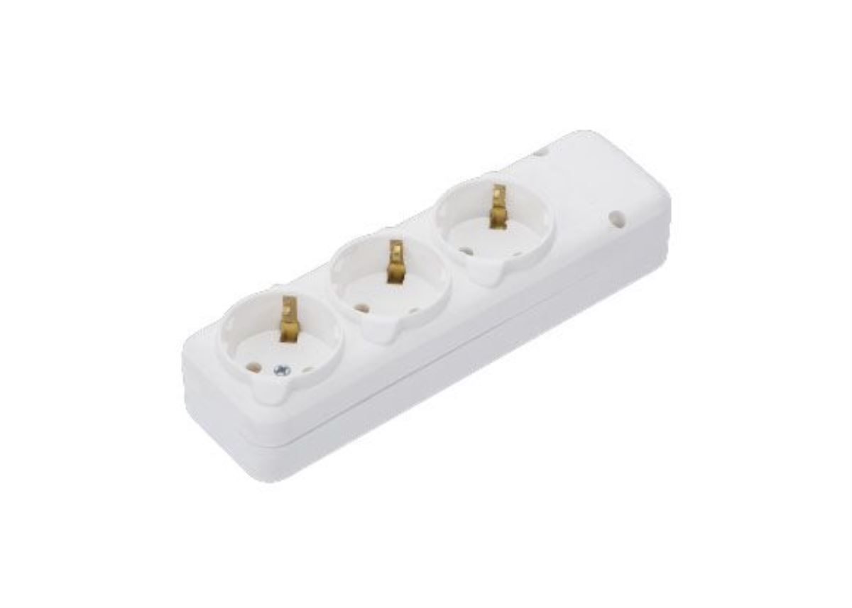 3'LÜ TOPRAKLI PRİZ KLEMENSLİ 1