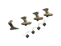 Mita Fs M2000D/2020D/Fs3920Dn/Fs4020Dn Upper P. Finger W/Spring (4Pcs)(CET4009) 1