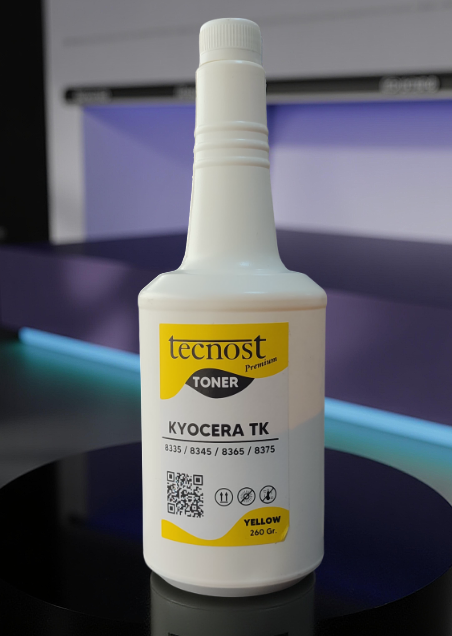 Tecnost Kyocera TK 8335/8345/8365/8375 (260/Gr) Yellow Şişe Toner 1