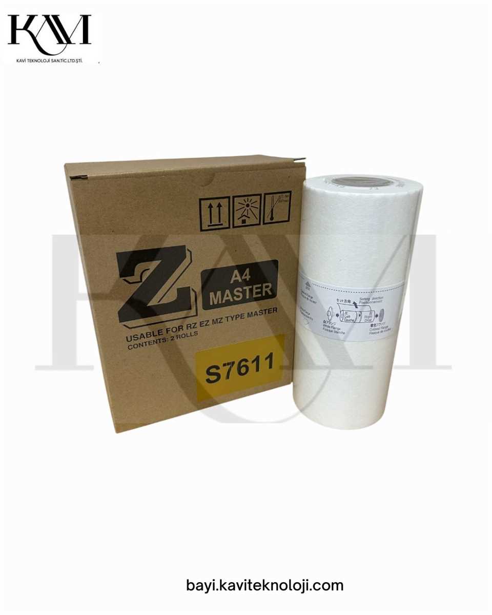 Riso EZ 200/201/300/301 (S-7611) (A/4 100m) Japon Master 1