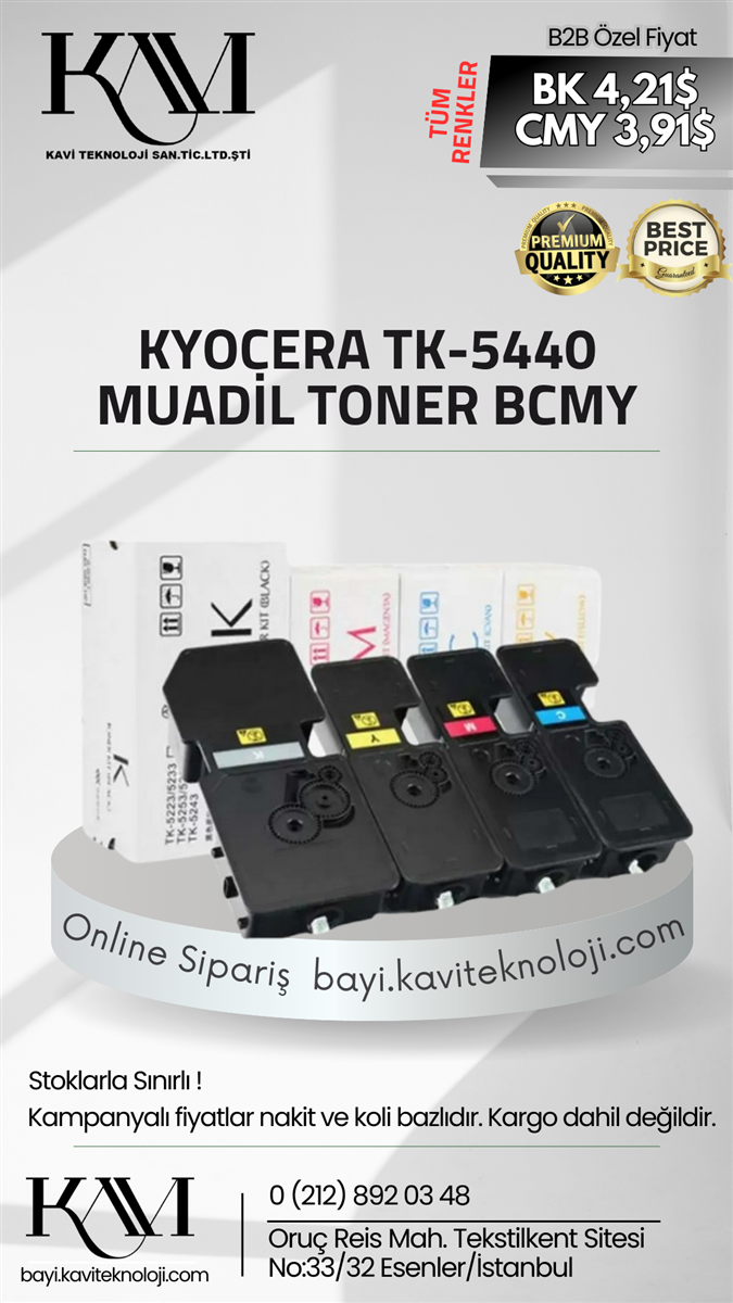 (ZH )Kyocera Tk 5440 ECOSYS PA2100CX/MA2100CX Yellow Toner 2.4K (35Gr) 1