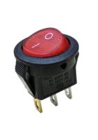 IC-134D Mini Yuvarlak Anahtar Işıklı ON-OFF 3P 1