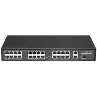 Promes PR-P24MX 24 PORT X 10/100M Poe Switch 24 x 10/100M RJ45 PoE port +2 Uplink RJ45 Gigabit + 1 SFP Gigabit 1