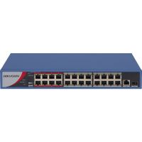 DS-3E0526P-E/M 24 Port +2SFP Gigabit Yönetilemez POE Switch 1