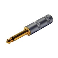 P-M613G 6.3mm Mono Metal Gold Jak 1