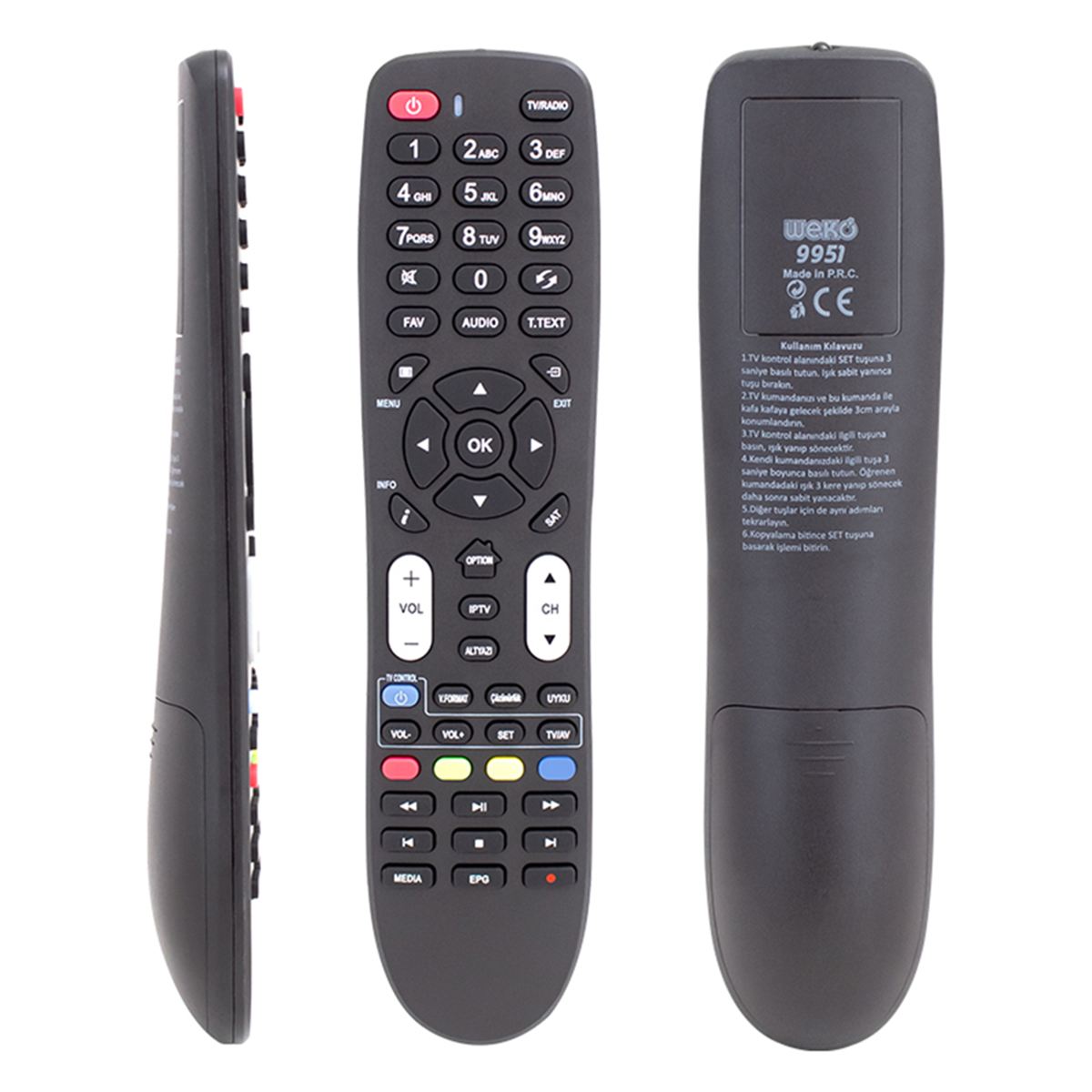 9951 Sungate Titan IPTV HD Uydu Alıcı Kumandası 1