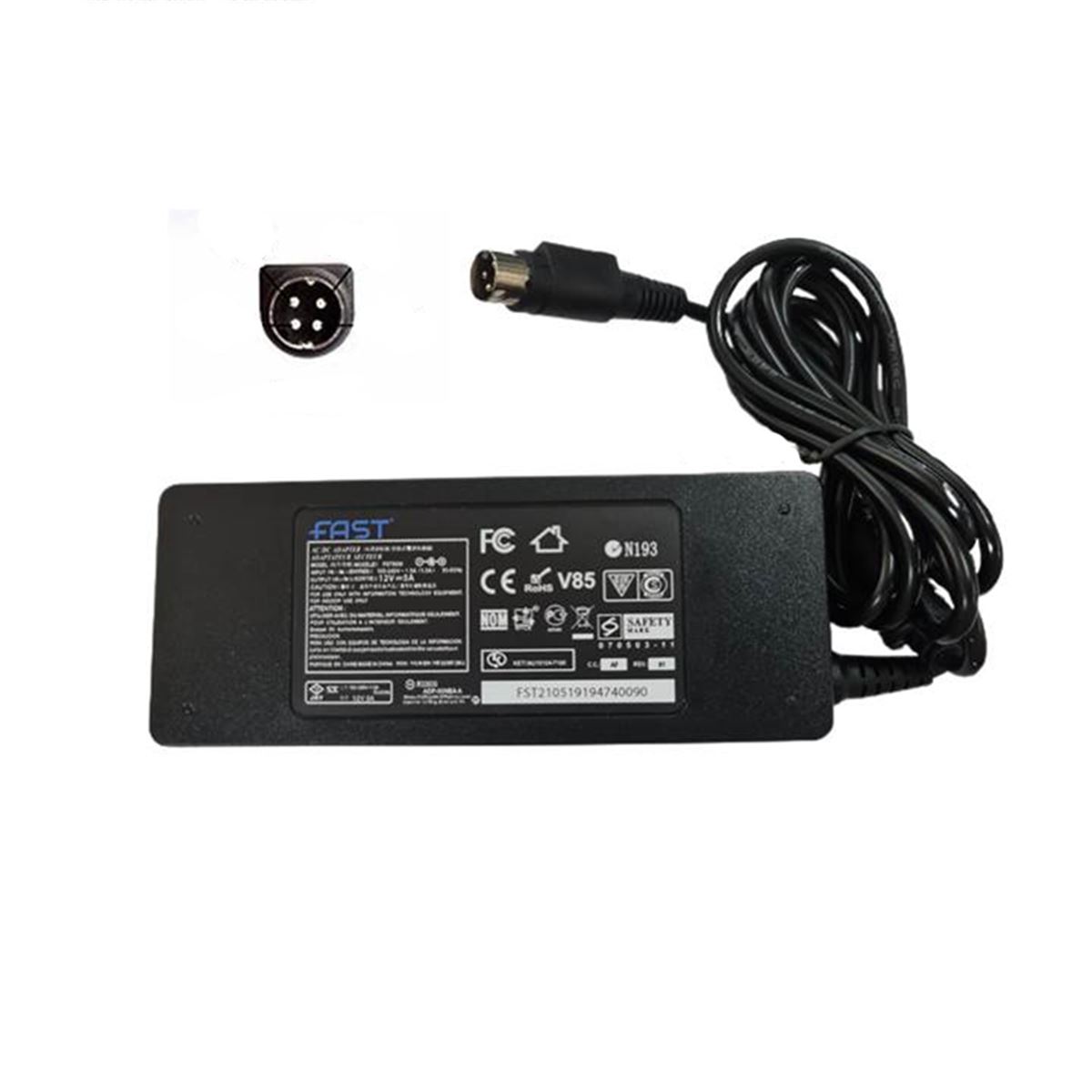 C185 12V 5A 4 Pin Notebook Adaptör CMADP105B 1