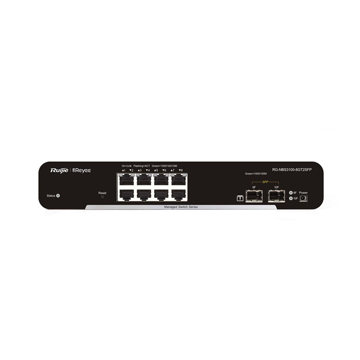 RG-NBS3100-8GT2SFP 8 x 10/100/1000 Base-T Port  |  2 x SFP Switch 1