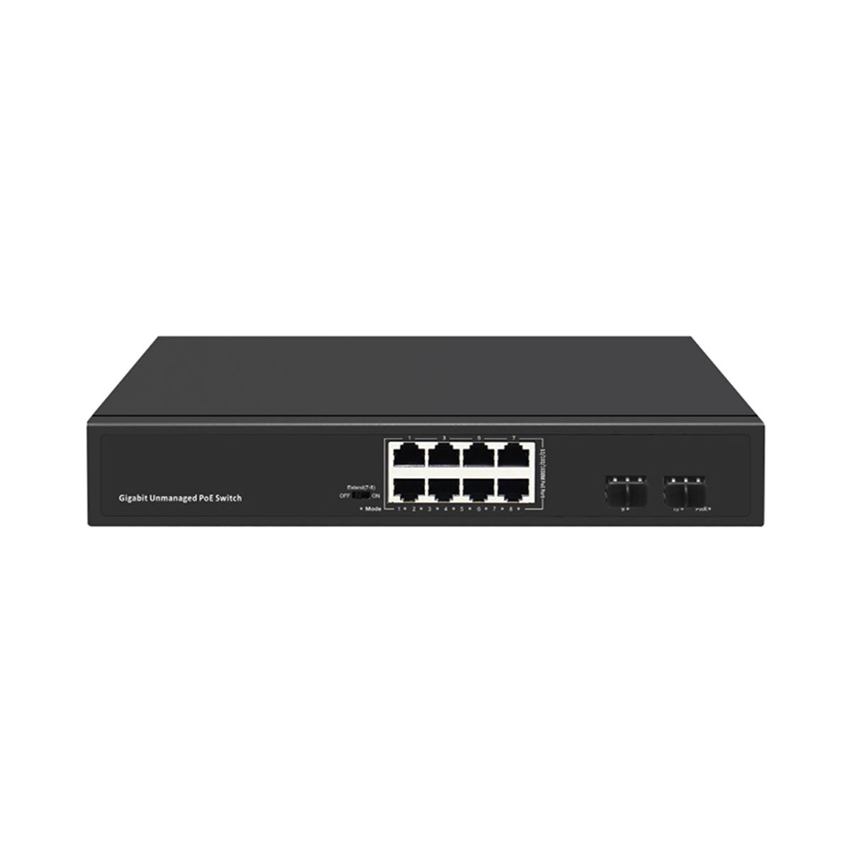 ODS-8P2S 8 Port 10/100/1000M PoE Switch + 2 SFP 1