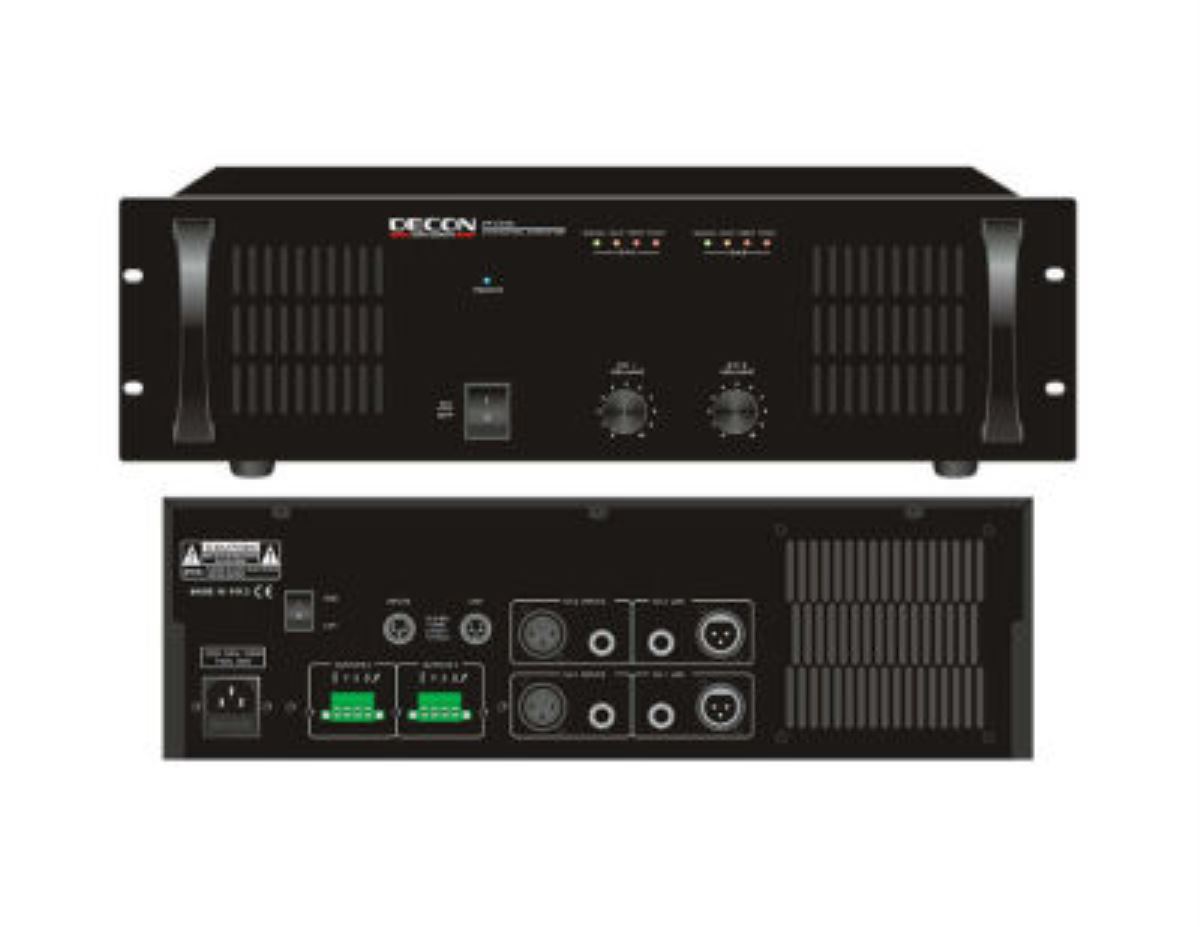 DP-2500 DECON 2 KANALLI  2*500  W POWER ANFİ 1