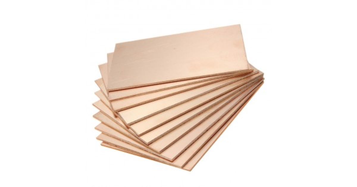 15x20 Cm 1.6mm/25 Mikron Bakır Plaket 1