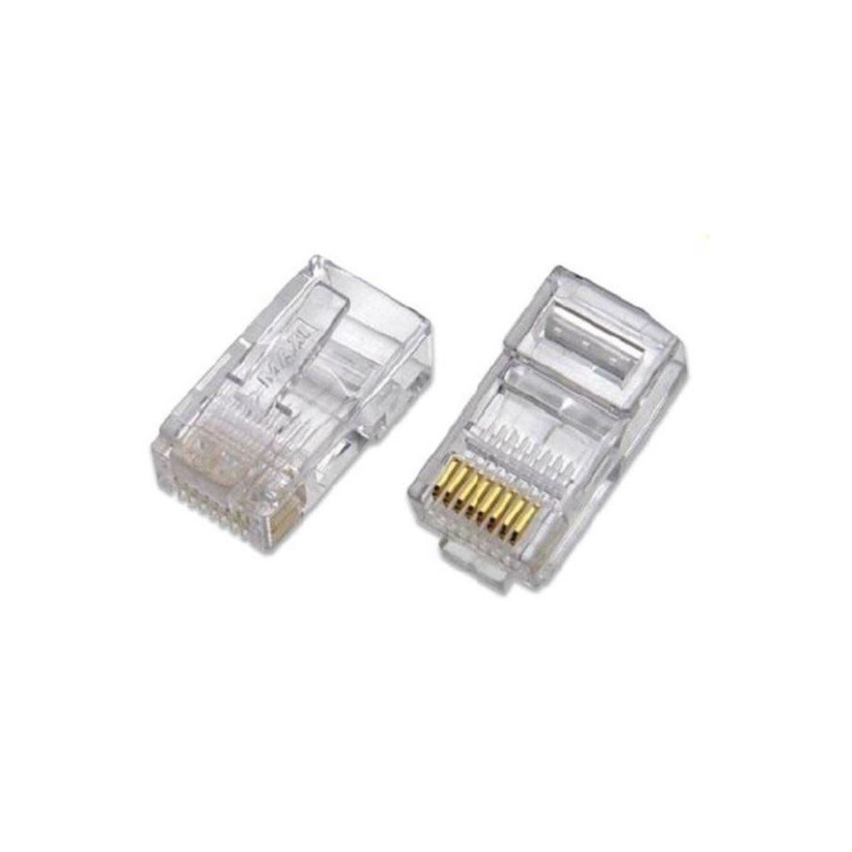 F0805 Cat6 EZ(Delikli) RJ45 Plug - 100 Adet 1