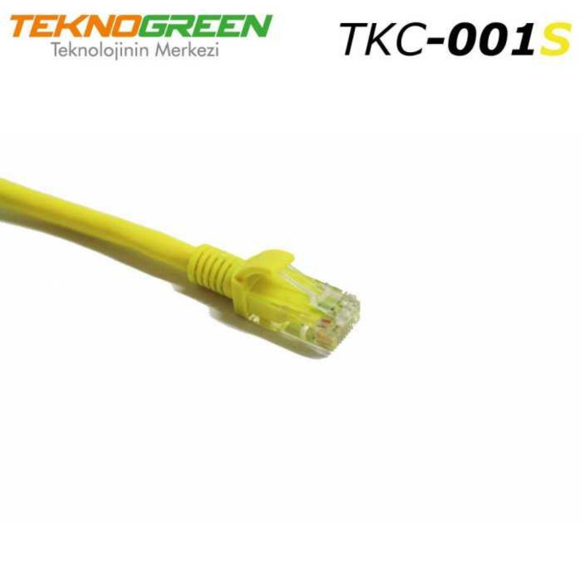 TKC-006S 0.6m. Cat6 Kablo Sarı 1