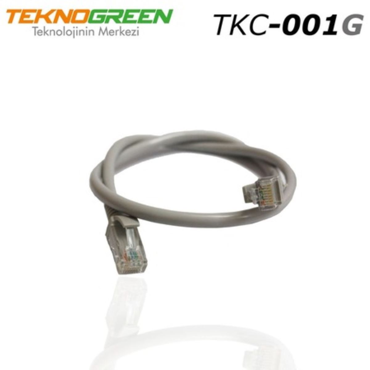 TKC-001G 1m. Cat6 Kablo Gri 1