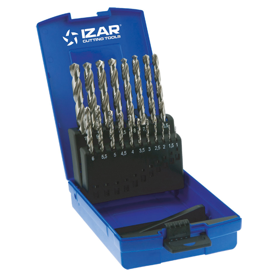IZAR DIN338 MATKAP SETİ 19 PARÇA 1-10mmx0.5 (1013) IZR338S-1466