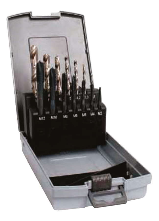 M3-M12 DÜZ MAKİNE KILAVUZ VE MATKAP SETİ HSS N-CNB-SET