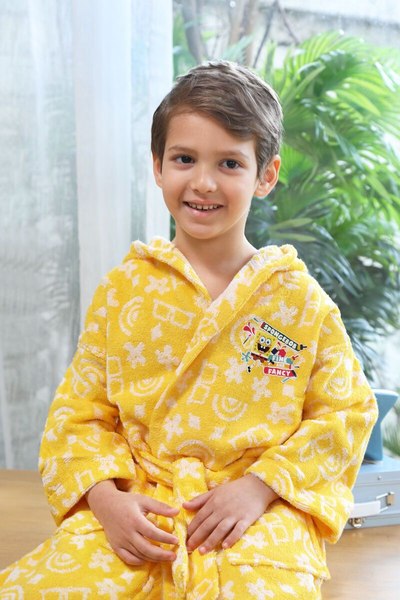 SPONGE BOB FUN/SARI BORNOZ SETI 7-8 1