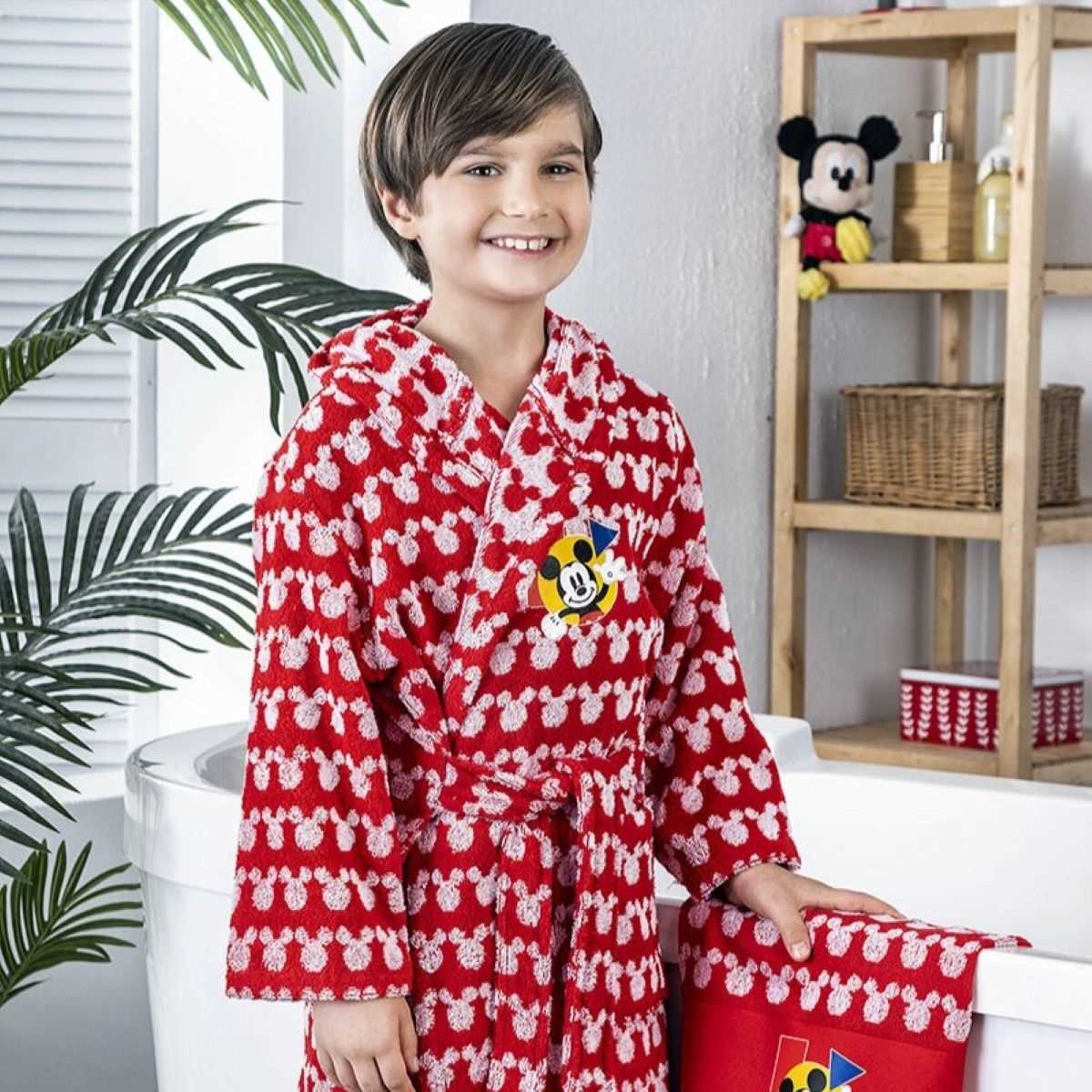 DSNY MICKEY ENJY KIRMIZI BORNOZ SETI 7-8 1