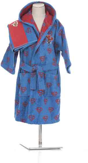 SUPERMAN BLUE MAVI BORNOZ SETI (5-6) 1