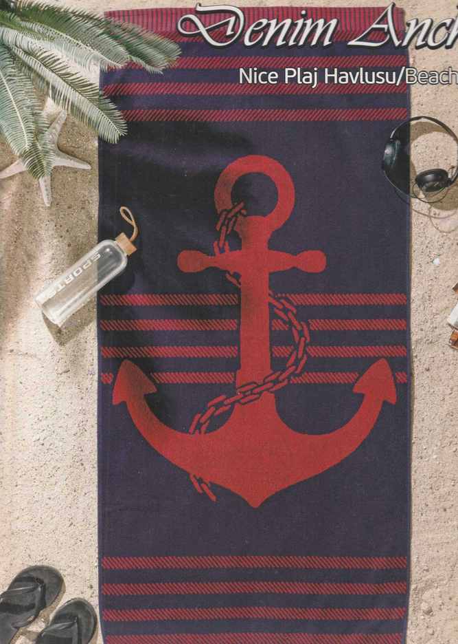 NICE DENIM ANCHOR 24 PLAJ 70*150 1