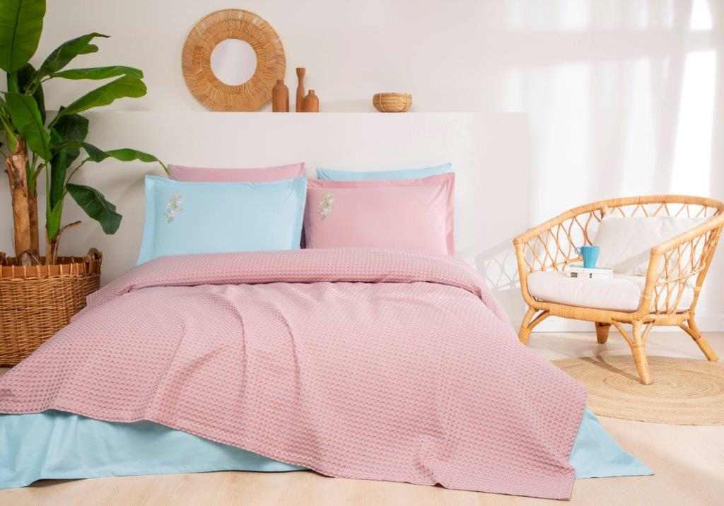 PIKE TK. NAKISLI RF TK PEMBE-MAVI WAFFLE 1