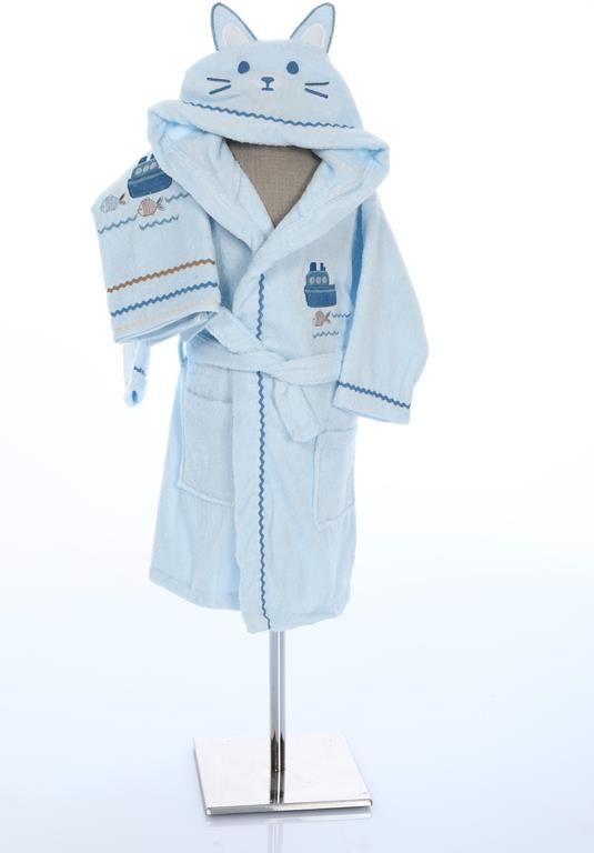 SEA BOY MAVI BORNOZ SETI 3-4 1