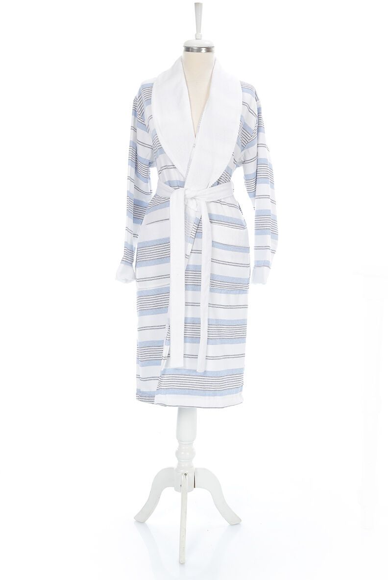 CAROL/MAVI SALYAKA PESTEMAL BORNOZ L/XL 1